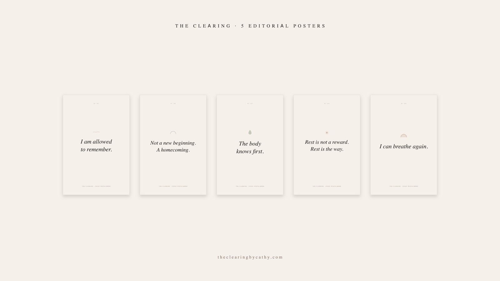 5 Editorial Posters