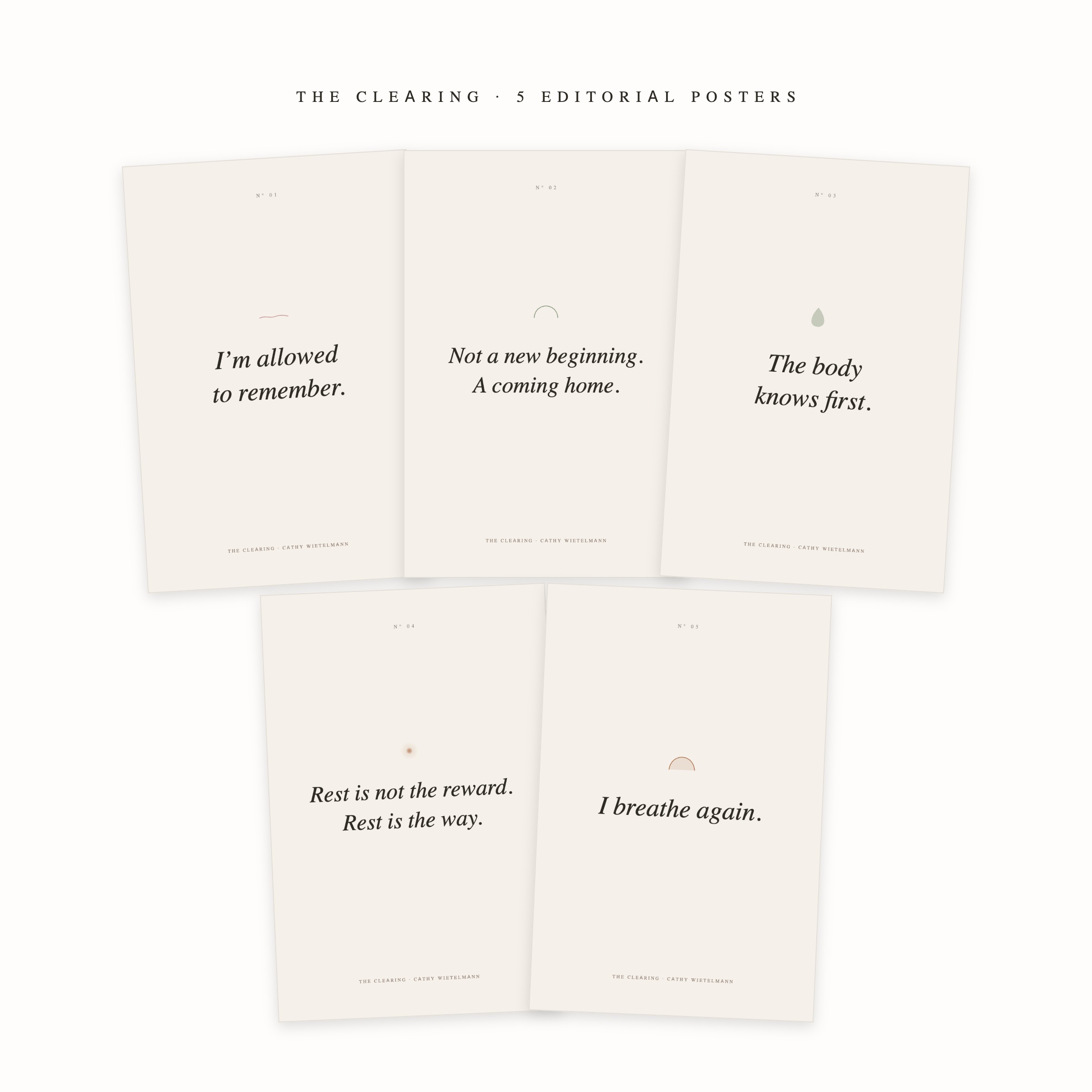 5 Editorial Posters